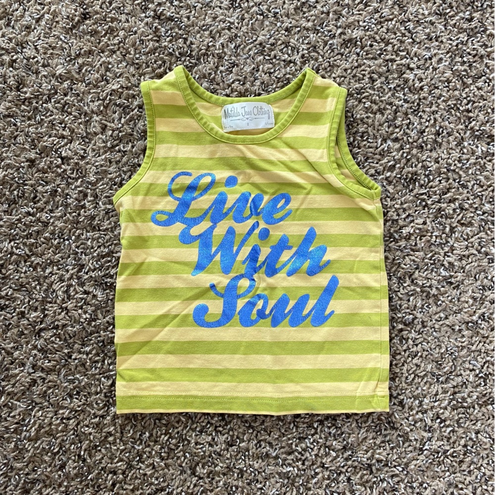 Matilda Jane Girls Size 2 Striped Tank Top